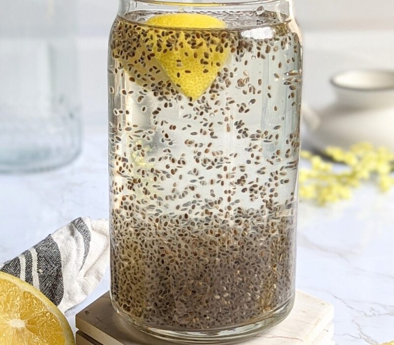 lemon water Chia Seeds and Lemon Water Drink