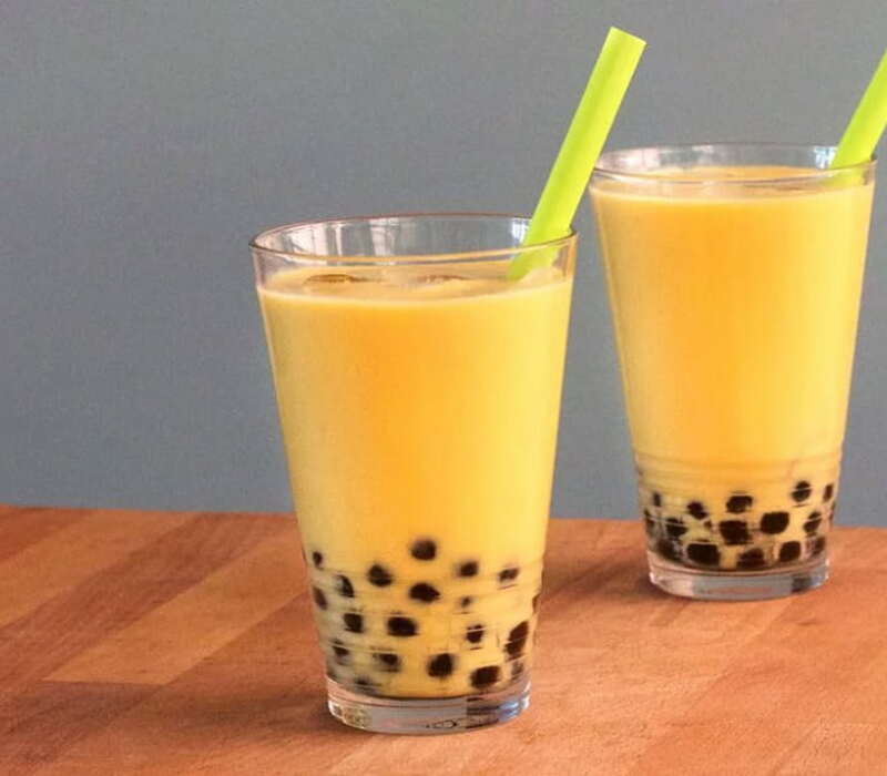 mango bubble tea Mango Bubble Tea - Recipe