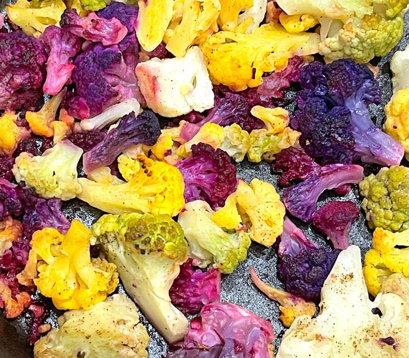 Roasted Rainbow Cauliflower Recipe and Health Benefits to Know