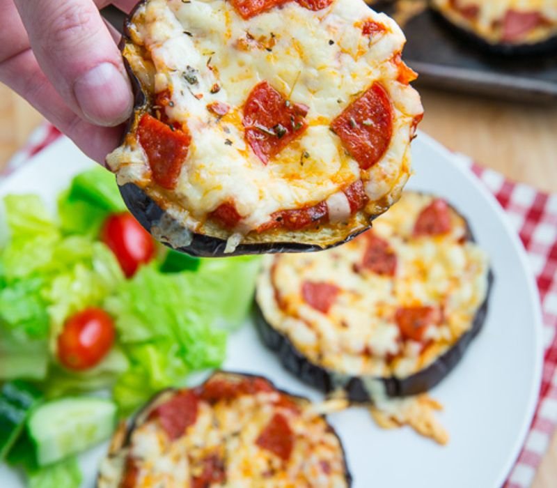Little Eggplant Pizzas - Healthy Food Recipes