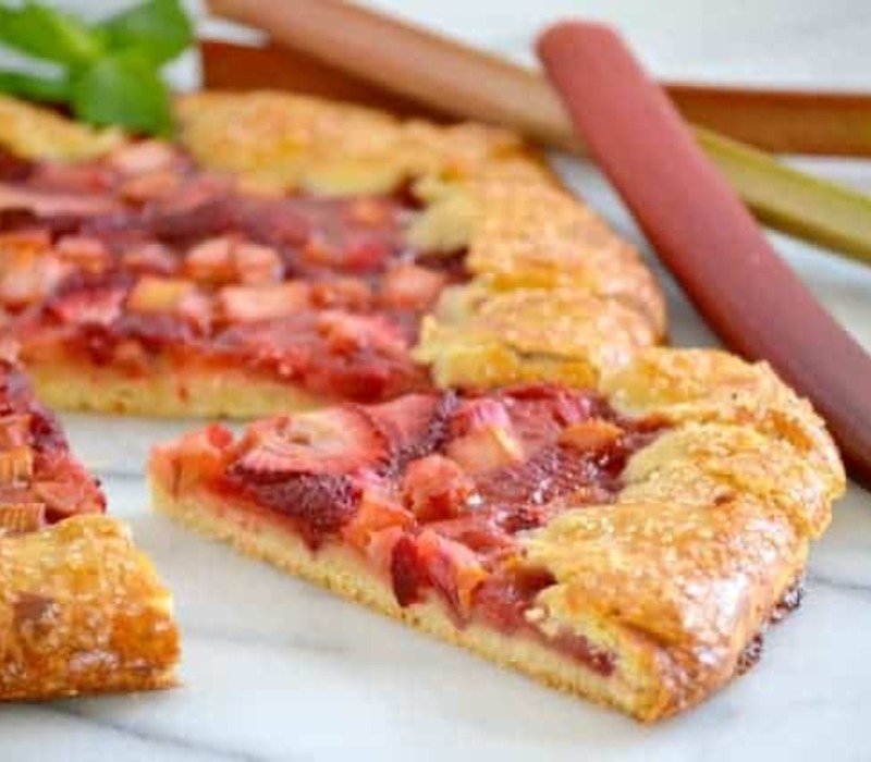 Smaller Than Normal Strawberry-Rhubarb Galettes