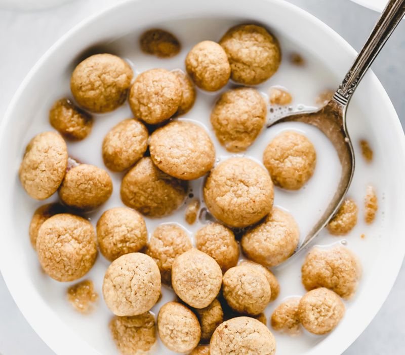 Do-it-Yourself Peanut Butter Puffs Healthy Cereal