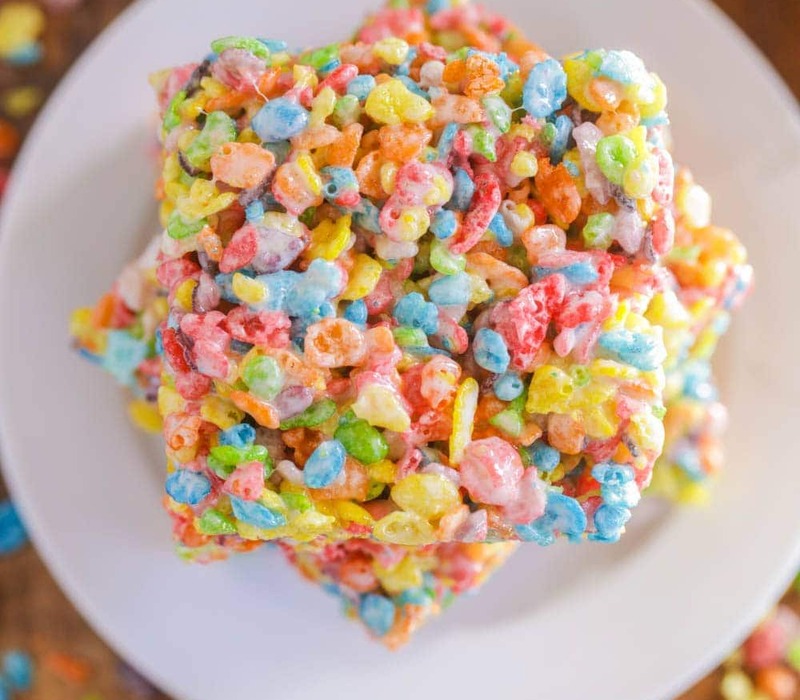 fruity-pebbles-rice-crispy Fruity Pebbles Rice Crispy Recipe to Make & Remove Your Craving