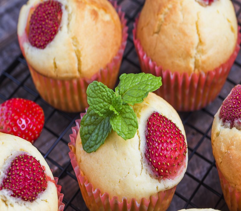 Strawberry-Muffins Strawberry Muffins Recipe - You All Would Love