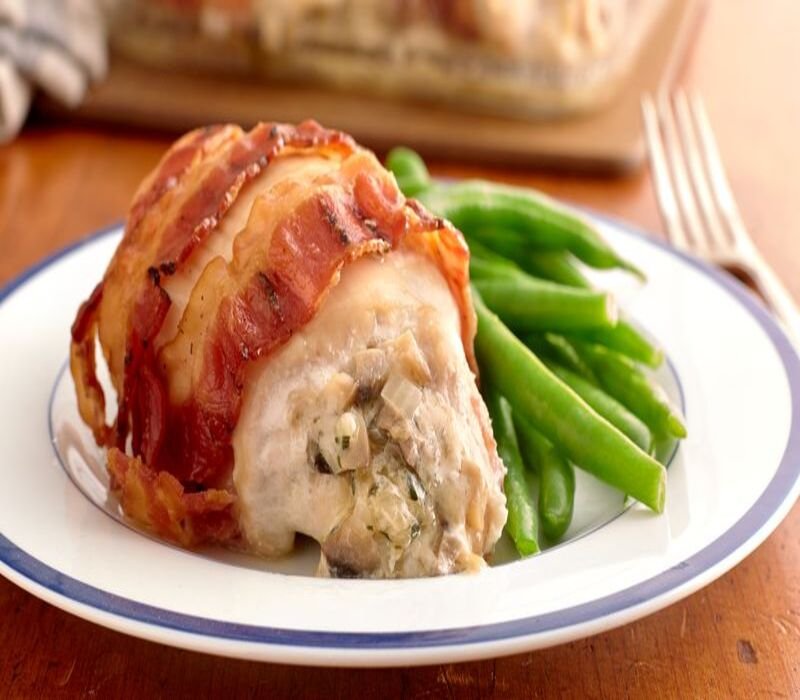 Stuffed Bacon Wrapped Chicken Breast 