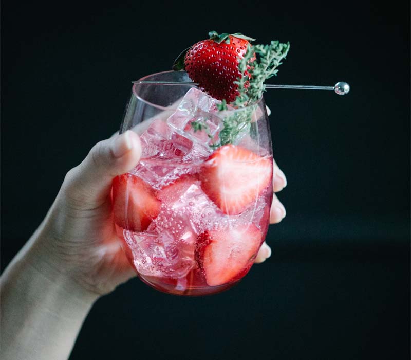strawberry cocktails