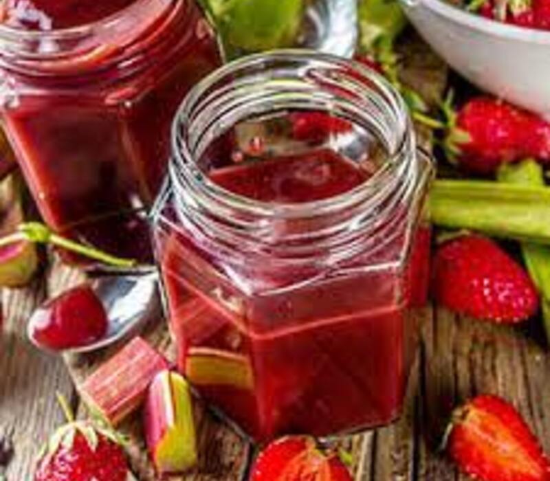 strawberry-rhubarb-jam Make Strawberry Rhubarb Jam Recipe in Easy Way