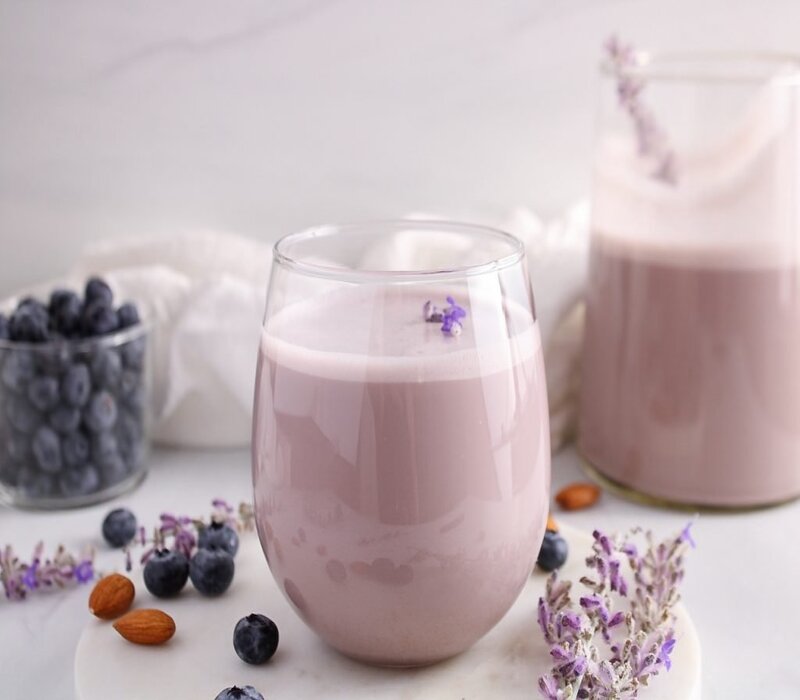 Blueberry Lavender Almond Milk-01 Blueberry Lavender Almond Milk