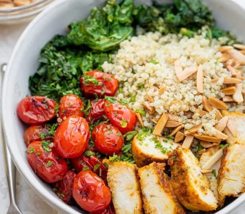 Quinoa-With-Chicken-Salad Salad That's a Meal Best Quinoa With Chicken Salad Recipe