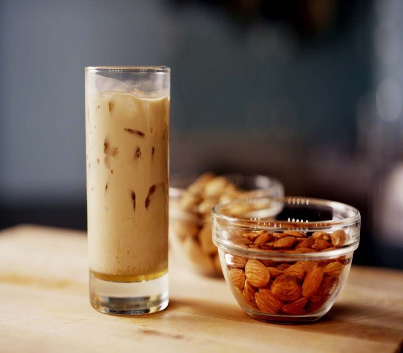 almond milk coffee