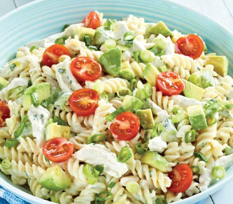 avocado-pasta-salad Delicious and Healthy Avocado Pasta Salad Recipe