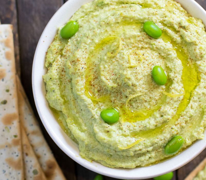 edamame-hummus Green and Delicious: Try Our Easy Edamame Hummus Recipe