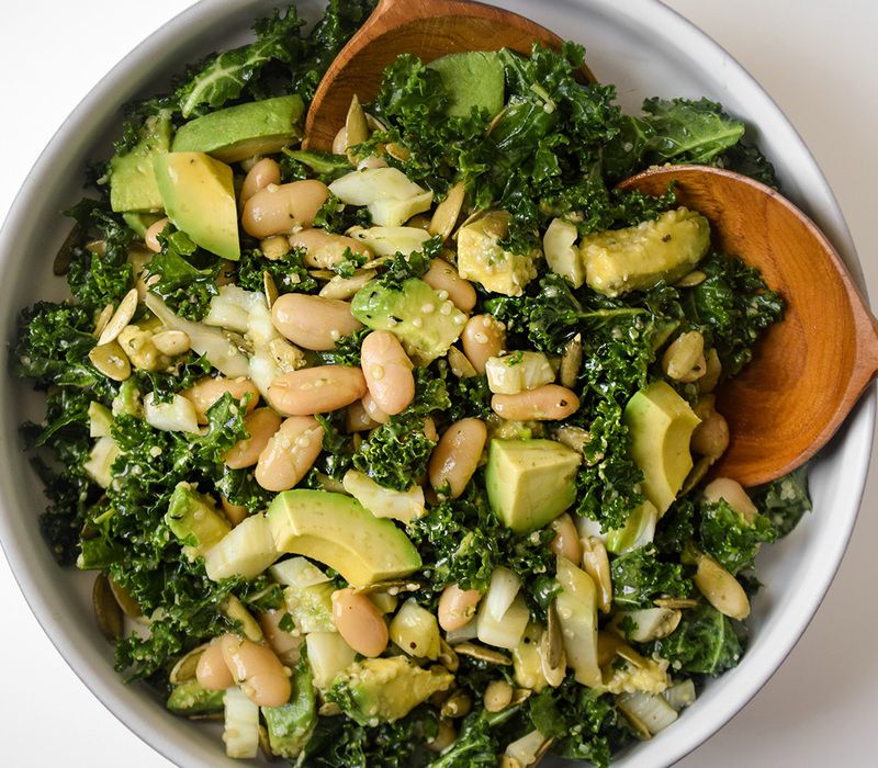 kale-avocado-salad Delicious Kale Avocado Salad Recipe For a Healthy Meal