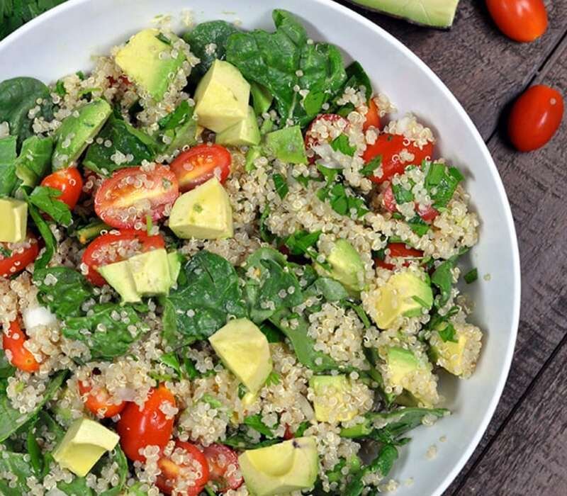 Refreshing Amazing Quinoa With Avocado Salad Recipe