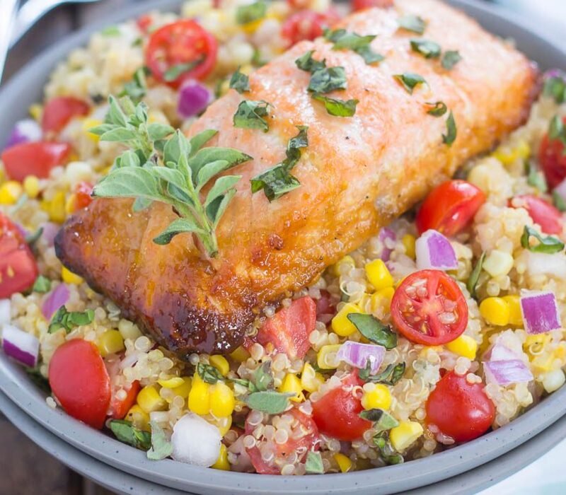Every Bite a Flavorful of Easy Salmon Quinoa Bowl Recipe