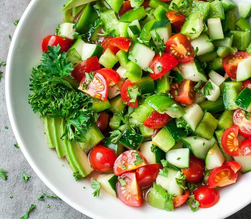 Fresh Tomato Avocado Cucumber Salad Recipe For Meal